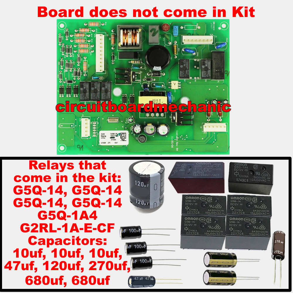 Repair Kit W10890094 12920710 Whirlpool Maytag Kenmore Control Board Repair Kit gallery