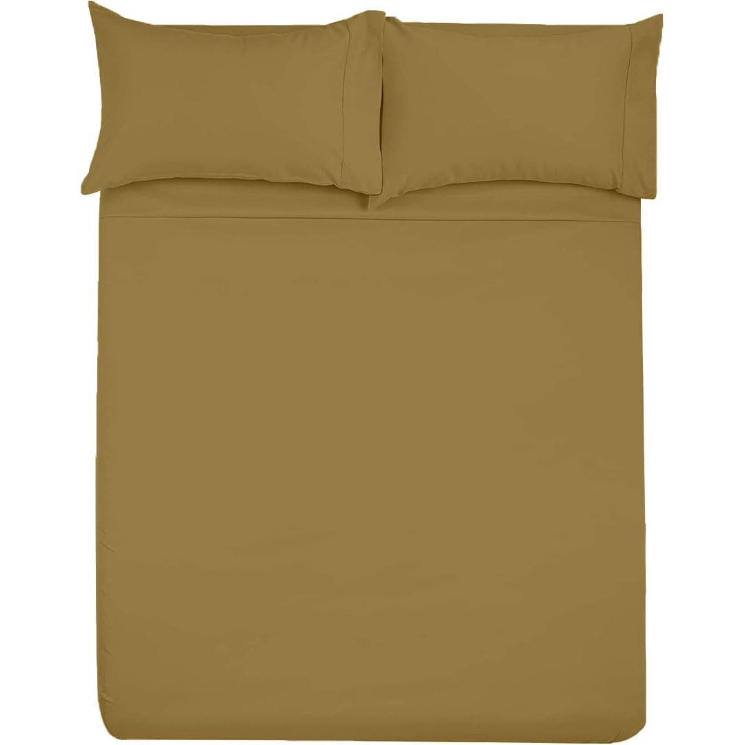 4 PCS Luxury Soft Microfiber Fitted Bed Sheet Set RV Bunk 42x80 Inch Taupe gallery