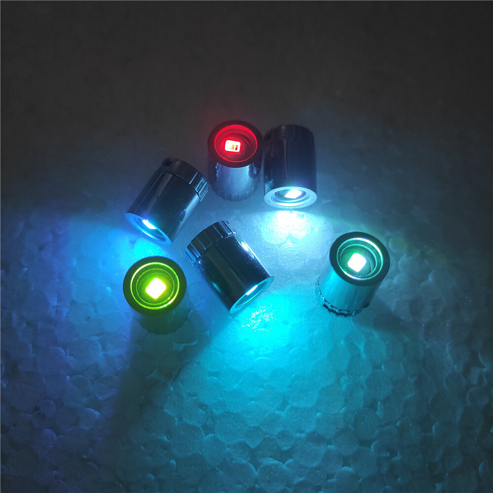 10pc LED small lamp tube rotary switch electroplating light monochrome, white gallery