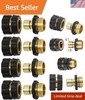 Multi-Color Quick Connector Set for 3/4 Inch Garden Hoses - 4 Feminine/Masculine gallery