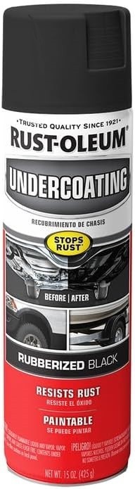 Rust-Oleum 248657-6PK Rubberized Undercoating Spray, 15 oz, Black, 6 Pack gallery