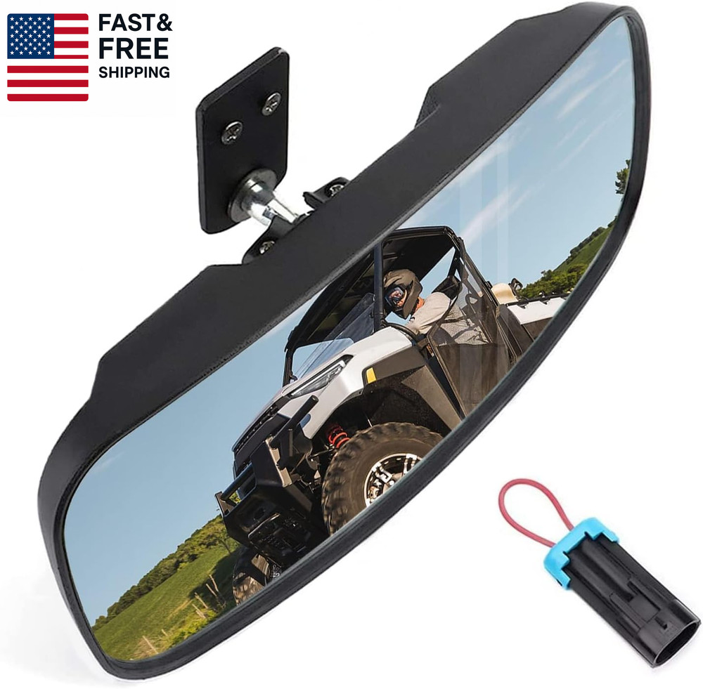 UTV Rear View Mirror Compatible with Polaris Ranger 500 570 900 XP 1000 Xp/Crew