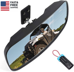 UTV Rear View Mirror Compatible with Polaris Ranger 500 570 900 XP 1000 Xp/Crew