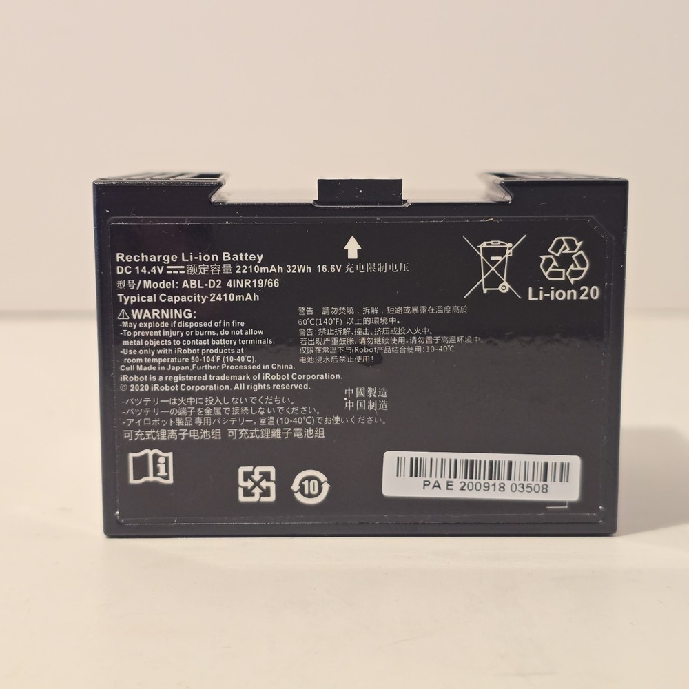 14.4V 2210mAh /32Wh Replacement Battery ABL-D2 For iRobot Roomba i7 i7+ 7150