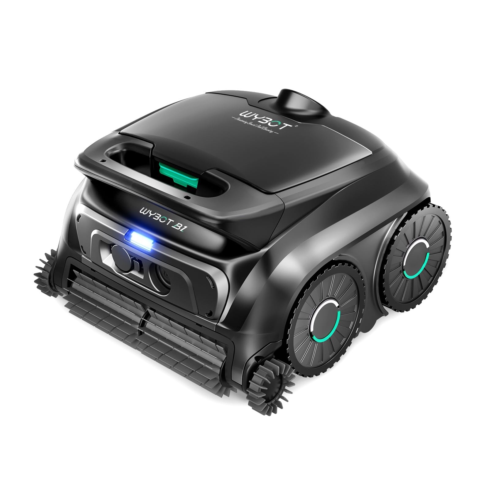 WYBOT B1 Robotic Pool Cleaner Cordless Wall Waterline Cleaning 2 Hour Runtime gallery