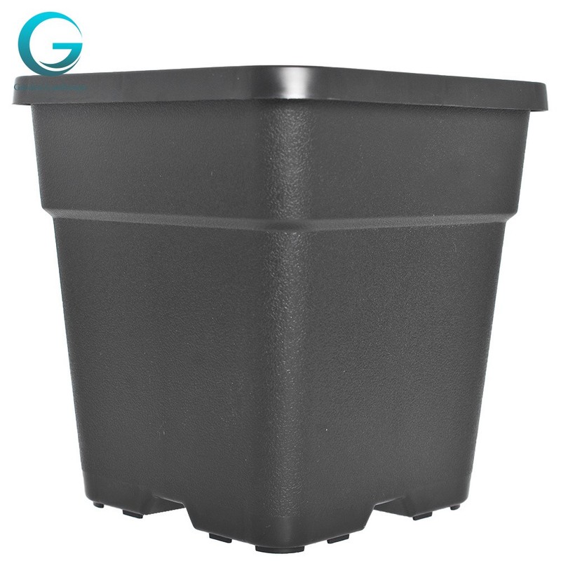 10 Pack Square Plastic Herb Planter Flower Plant Pots 10 Gallon Nursery Pots gallery