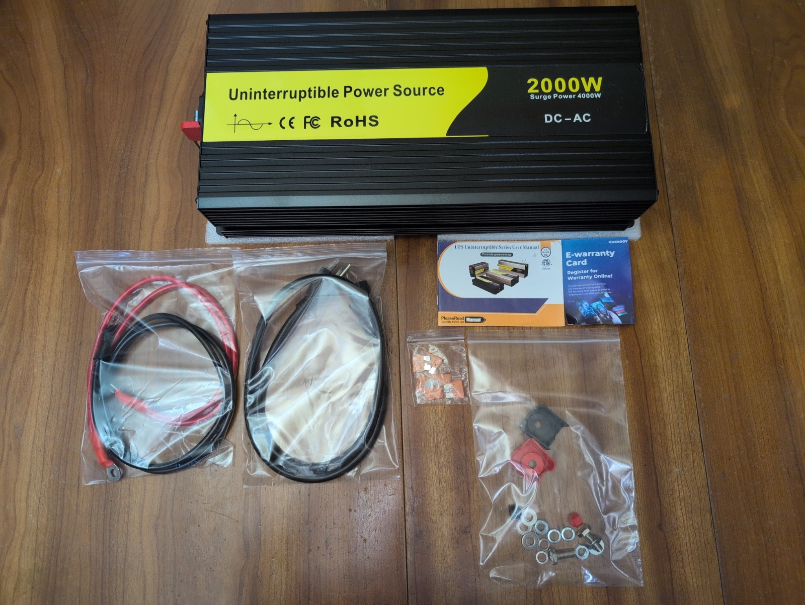 2000W Sump Pump Battery Backup System LCD Display Pure Sine Inverter Auto Switch gallery