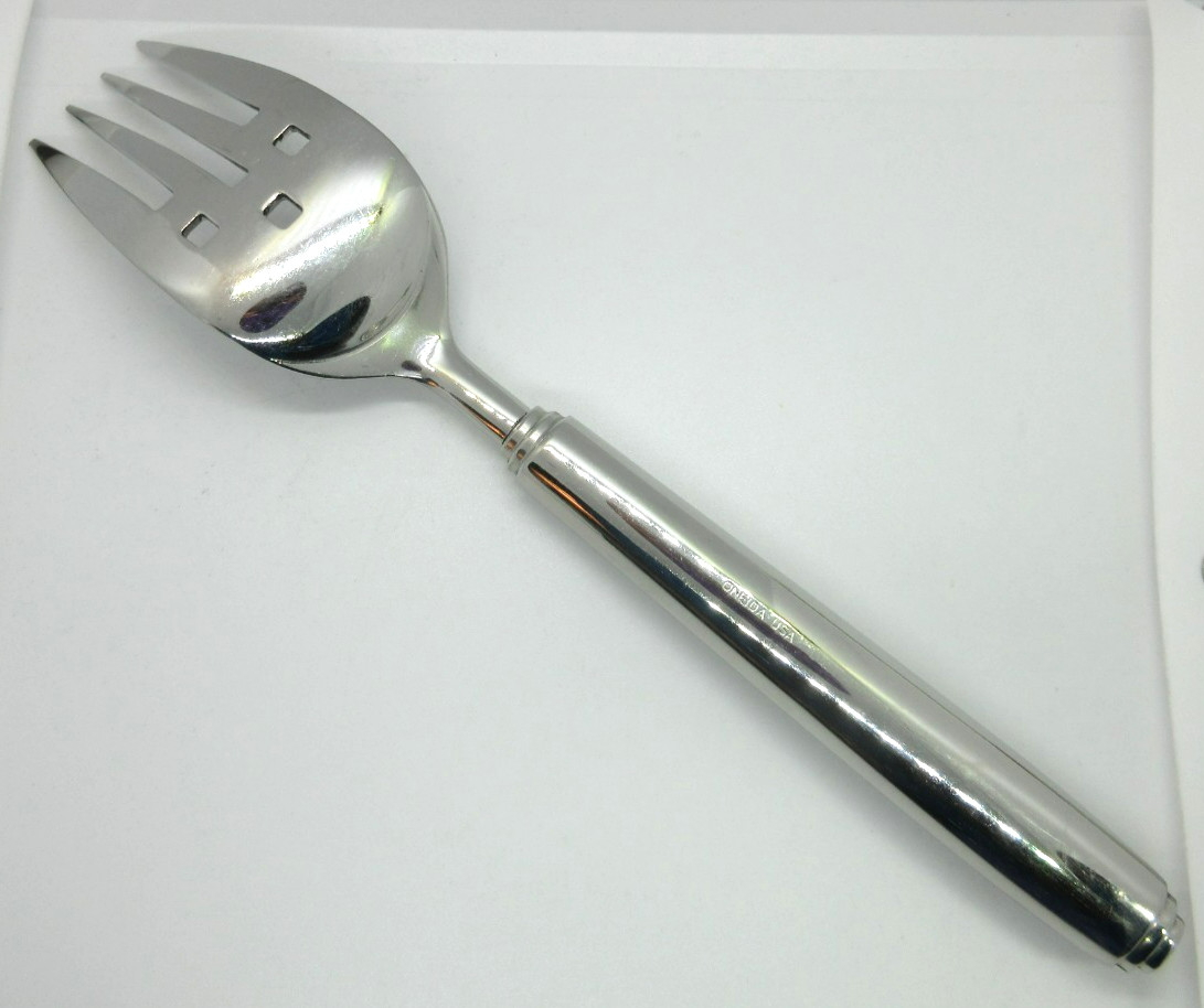 Oneida Heirloom 0BELUS *1 Cold Meat Serving Fork* 8 5/8" Stainless Flatware gallery