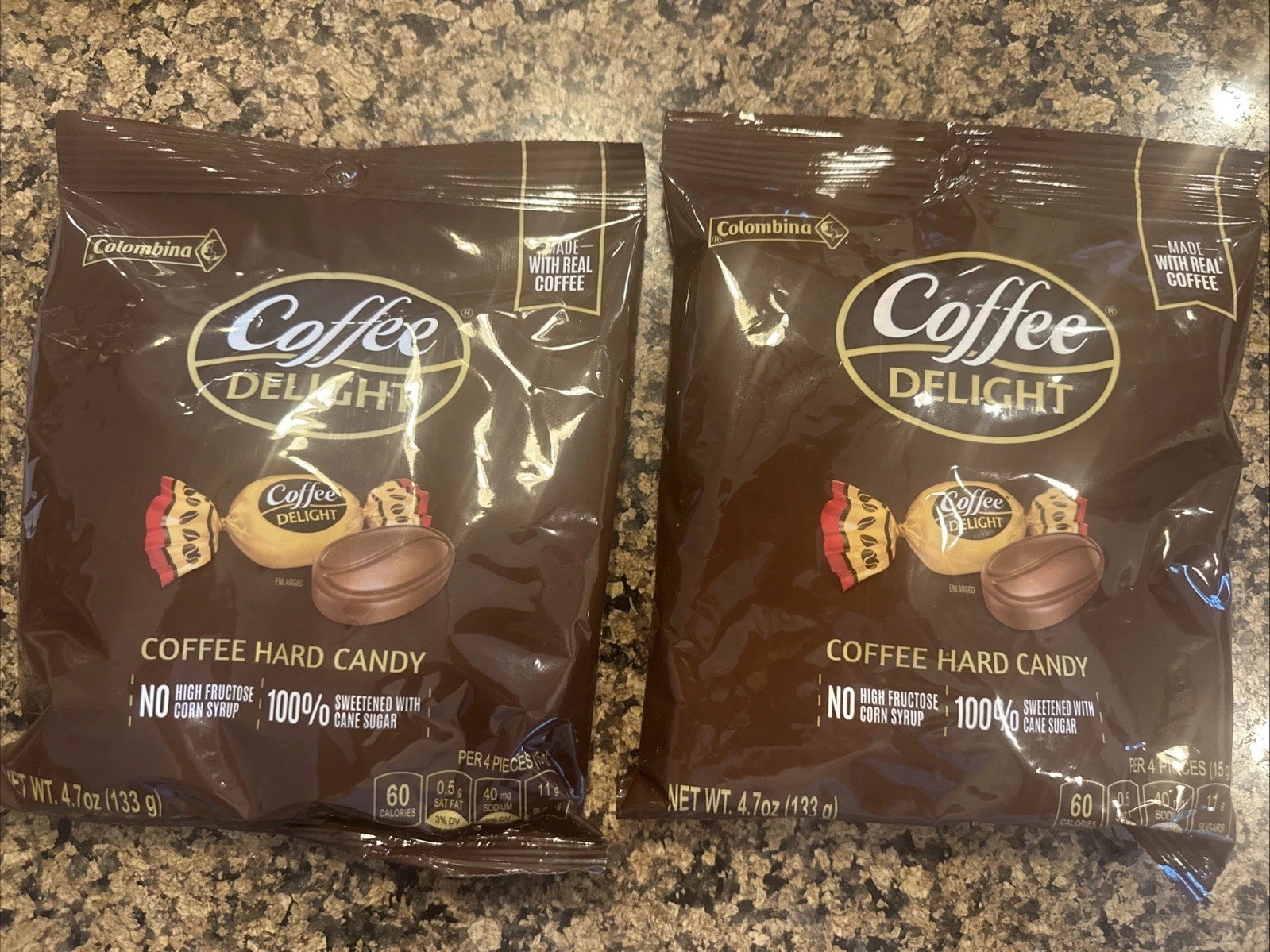 2 Bags Colombina Coffee Delight Hard Candy 4.7 Oz Sugar Cane Made W/ Real Coffee gallery