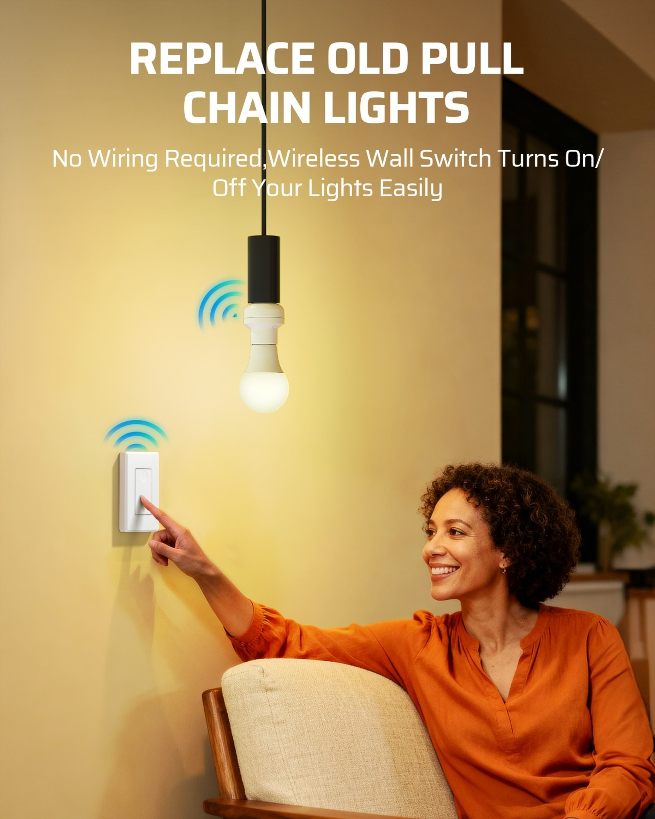 DEWENWILS Remote Control Light Bulb Socket Wireless Wall Light Switch E26 E27 gallery