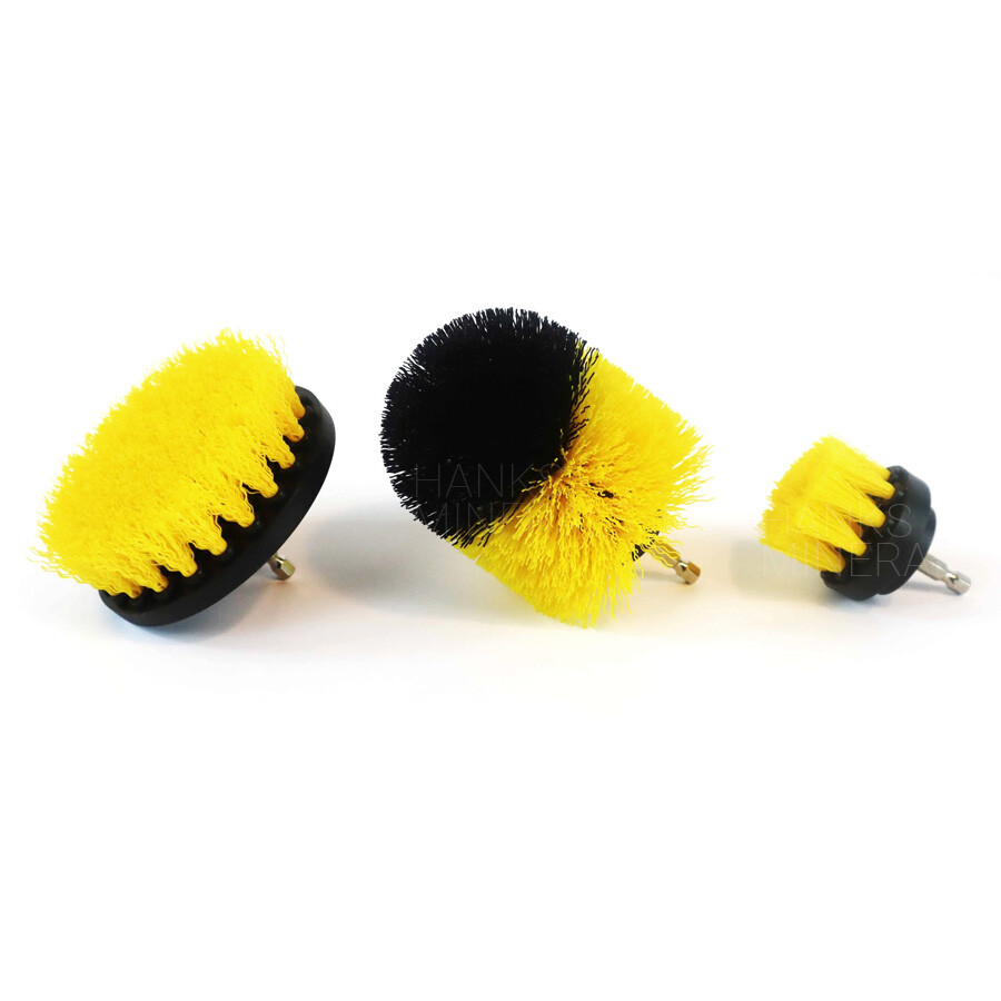 Drill Brush Set Attachment 3pcs Power Scrubber Cleaning Car Tile Grout Shower gallery