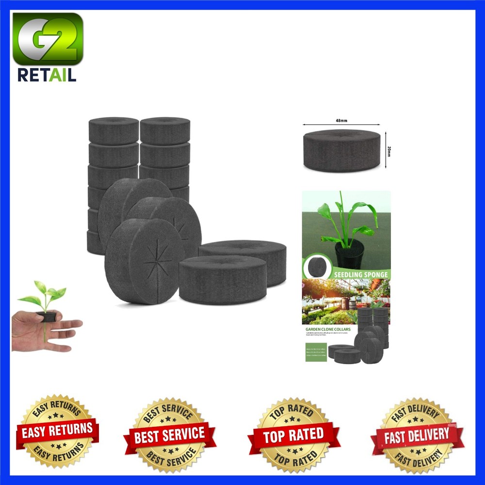 30 Pack Cloning Collars for Hydroponic Gardening - Lightweight Sponges