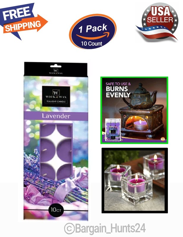 10 Count Scented & Unscented Tealight Candles Long Lasting Aromatherapy Candles gallery