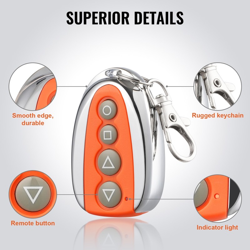 VEVOR Automatic Gate Remote Control 131ft 4-Button Sliding Gate Opener Remotes gallery