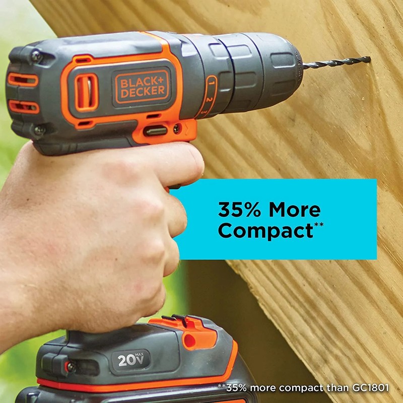 BLACK+DECKER 20V Max* Lithium Drill/Driver - BDCDD120C gallery