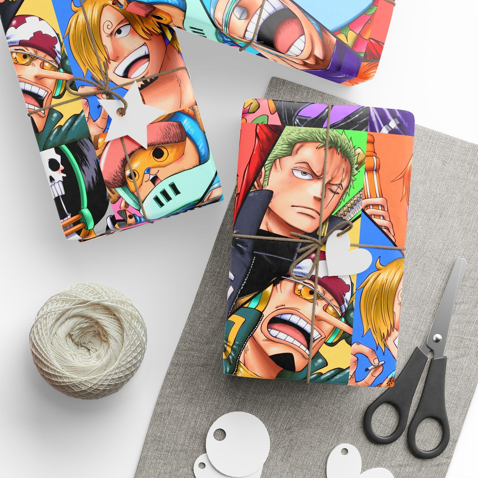 One Piece Anime Cartoon Graduation Holiday Birthday Gift Wrapping Papers gallery
