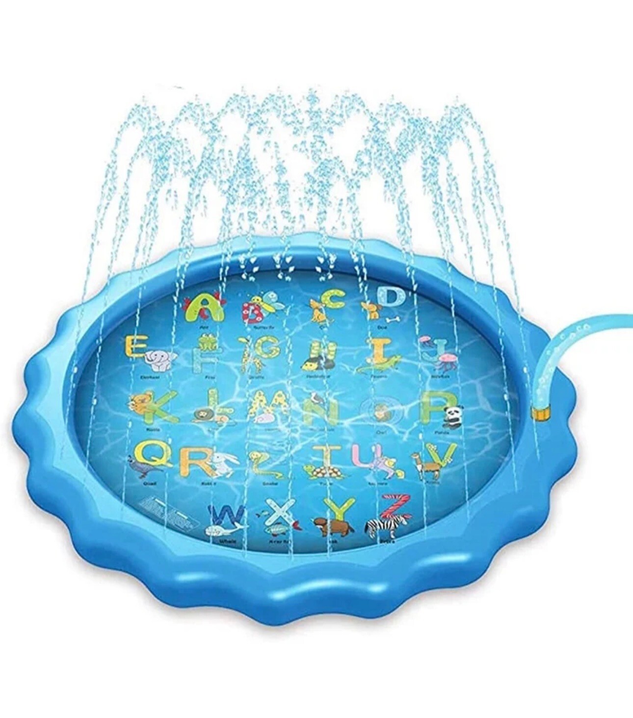 68" Water Splash Sprinkler Pad Baby Pool Outdoor Water Play Mat for 2-12 Years gallery