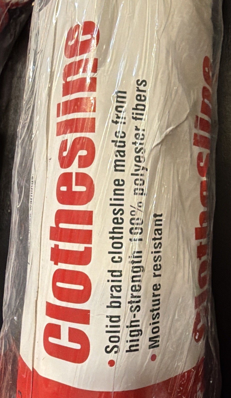 All Purpose Clothesline Polyester Fiber Rope 100ft.x 3/16in. White Harbor Frght gallery