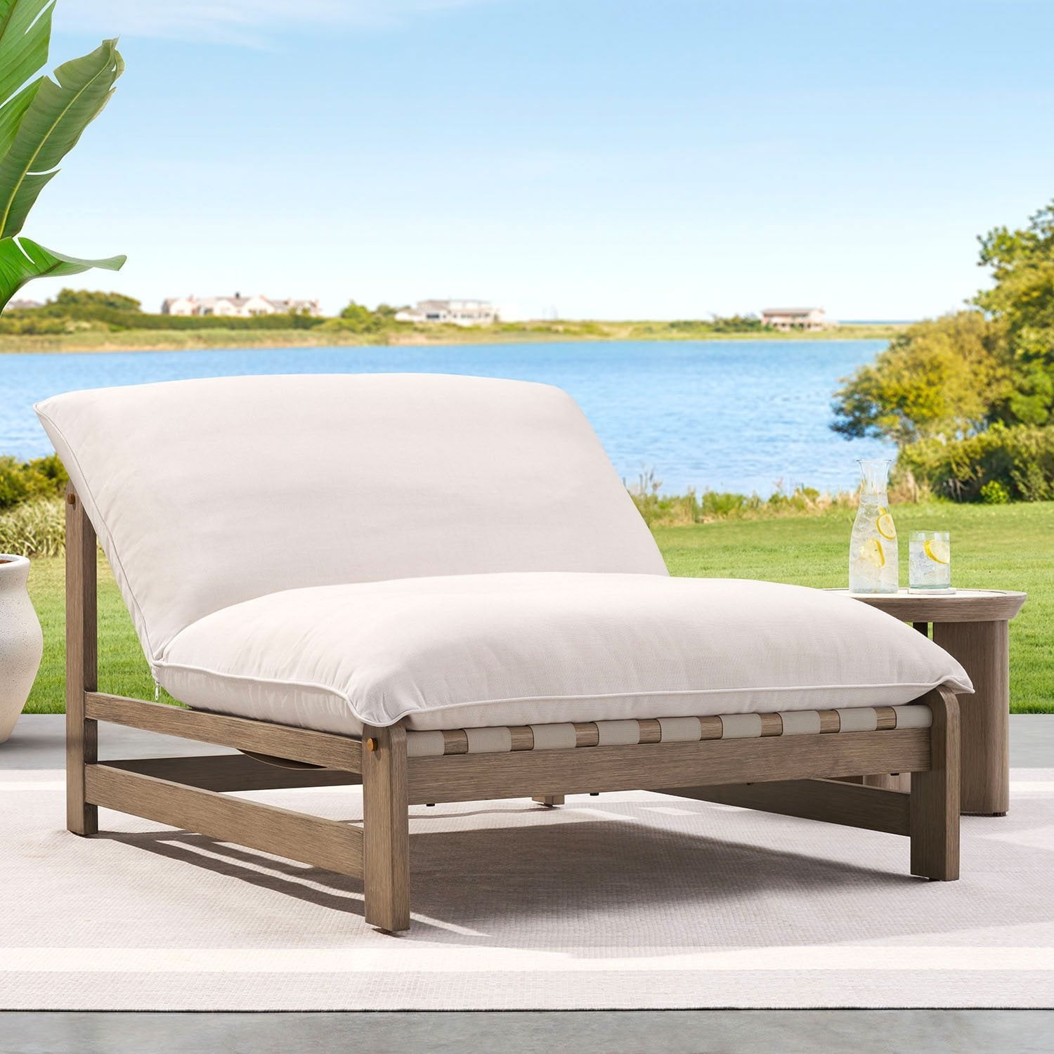 Member's Mark Atticus Oversized Outdoor Strap Cloud Chair with Sunbrella Fabric gallery