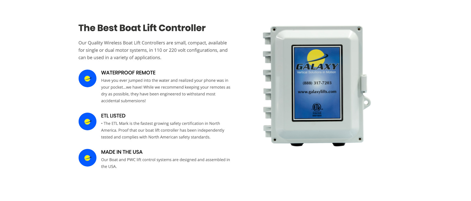 Galaxy Boat Lift Control Box with Remote gallery