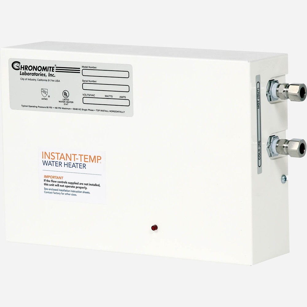Chronomite E-80FSLP/240 (104F) Instant Temp Electric Tankless Water Heater