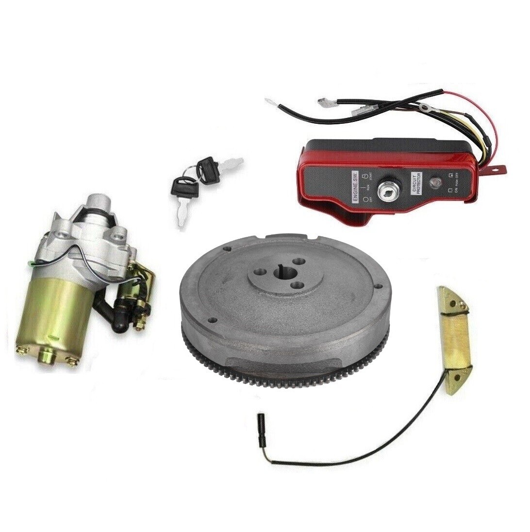 Electric Start Kit Flywheel Starter Motor fits Honda GX340 11HP GX390 13HP gallery