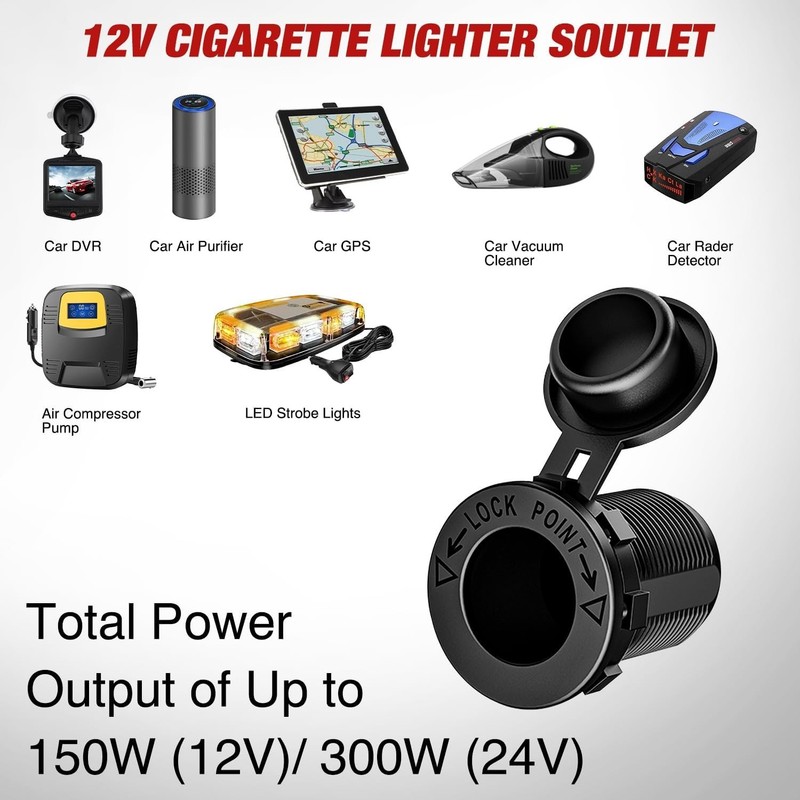 12 Volt Dual USB Switch Panel with Real Time Voltmeter for All Vehicles gallery