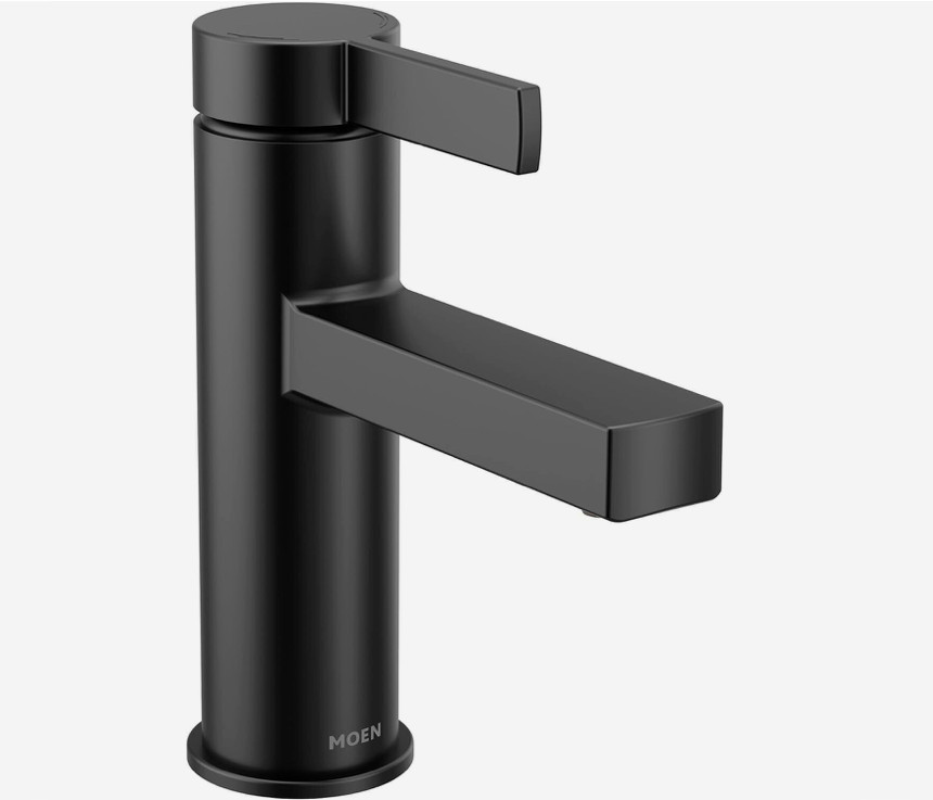 Moen Beric Matte Black One-Handle Single Hole Bathroom Faucet 84774BL gallery
