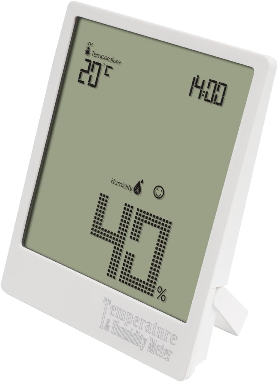 Digital Temperature & Humidity Meter, Big Digits Display, 12/24 Hours Clock gallery