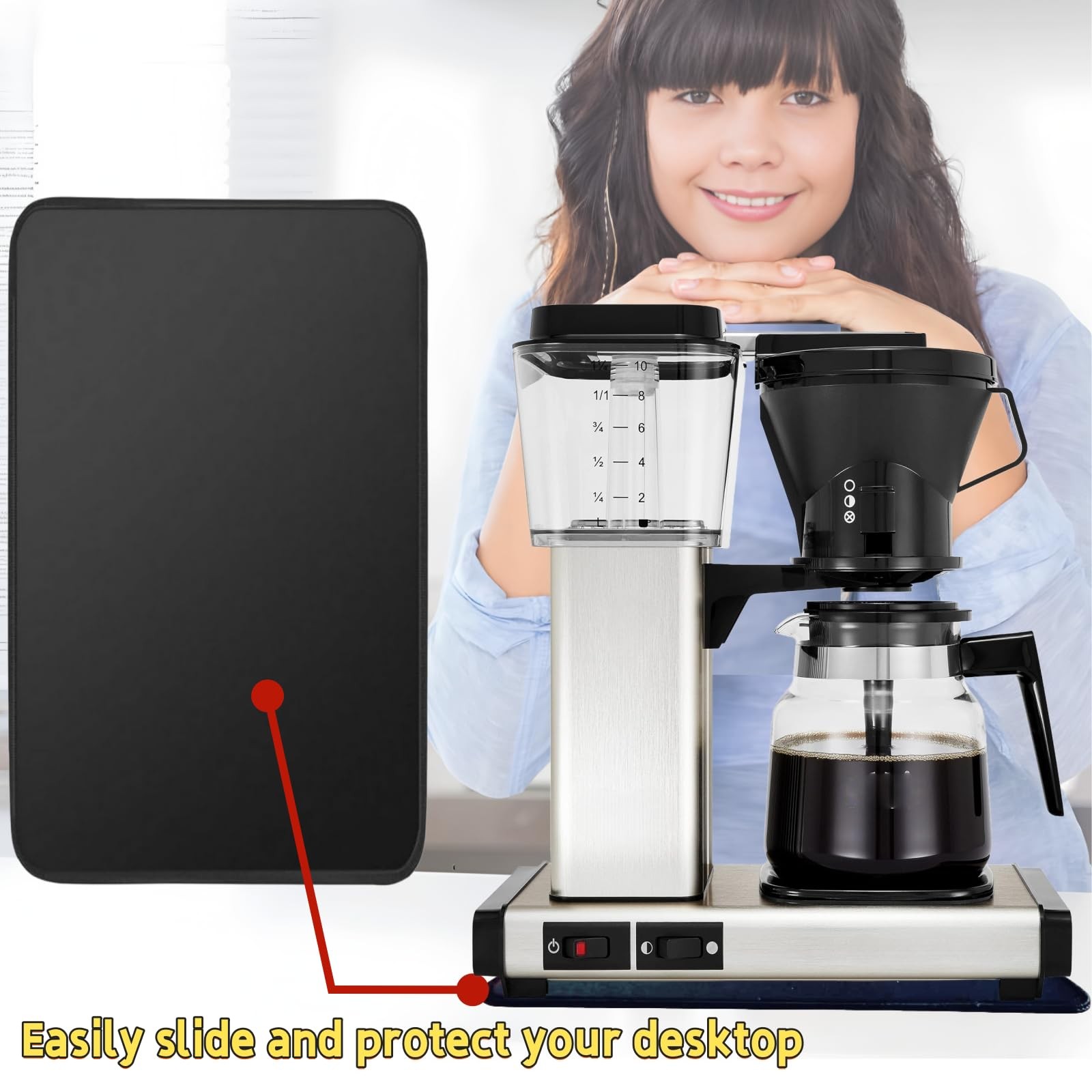 Sliding Pad for Moccamaster Coffee Machine - Smooth Glide with Anti-Slip Base... gallery