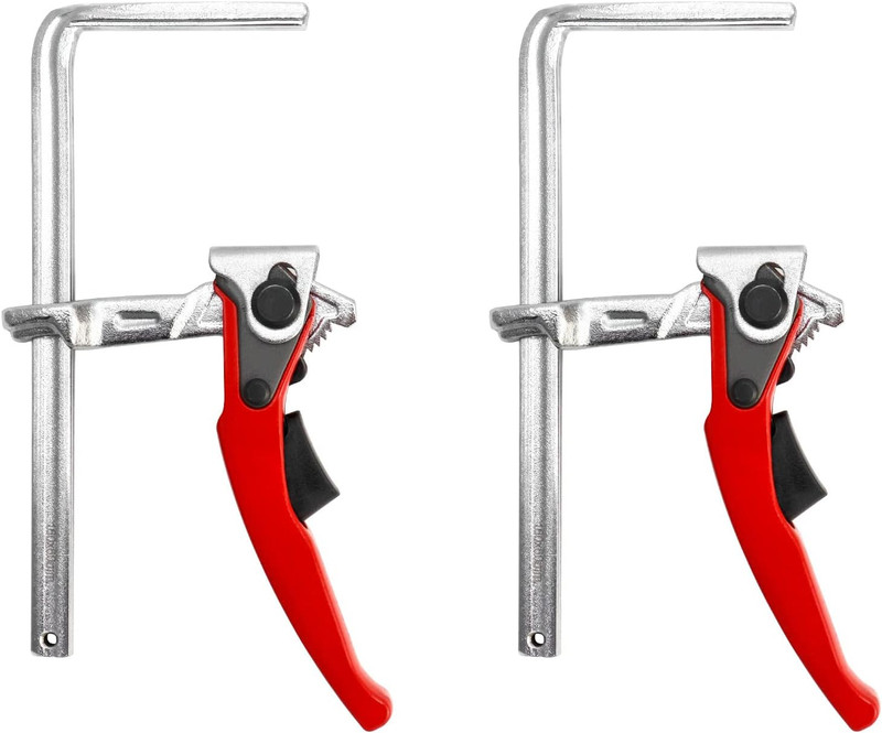 2 Pack Ratcheting Table Clamps 6-5/16in Quick Release 540lb Bar Work Clamp gallery