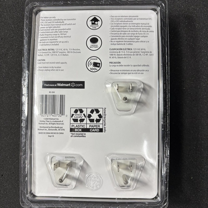 3 Pack PK Holiday Time Wireless Outlet and Remote with 100 Foot Range New gallery