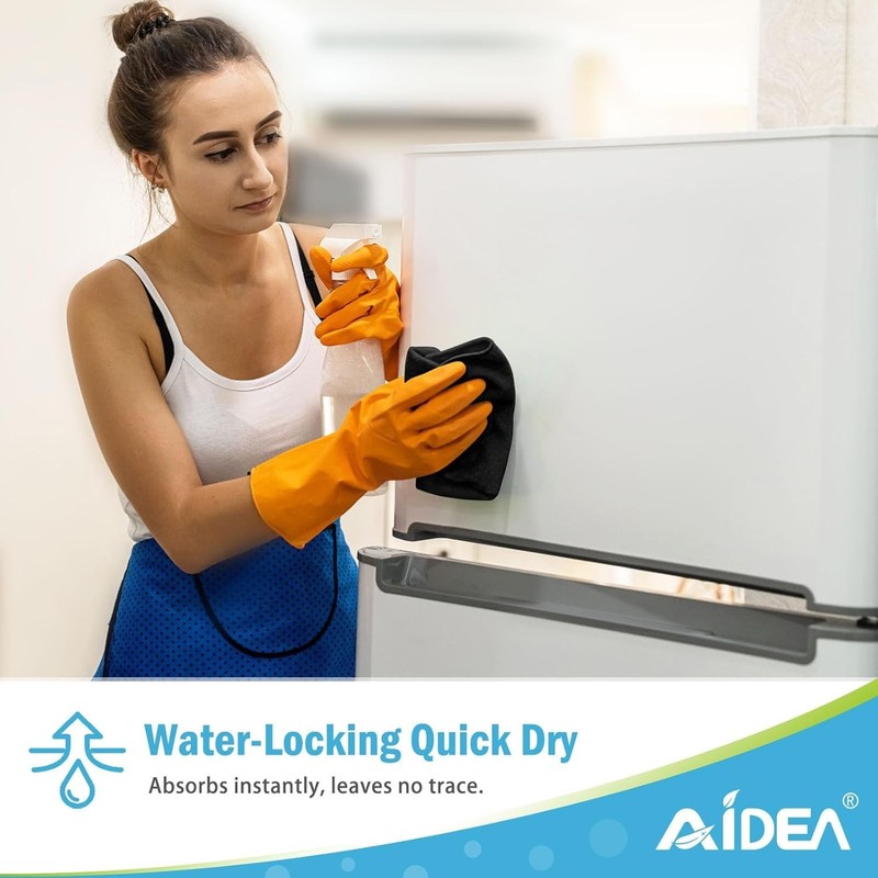 AIDEA 12 Pack Soft Microfiber Towels 12", Absorbent Streak-Free Rags gallery