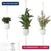 3 Pack Macrame Plant Hanger Indoor, 35 41 47 Inch Handmade Boho Hanging Planter gallery