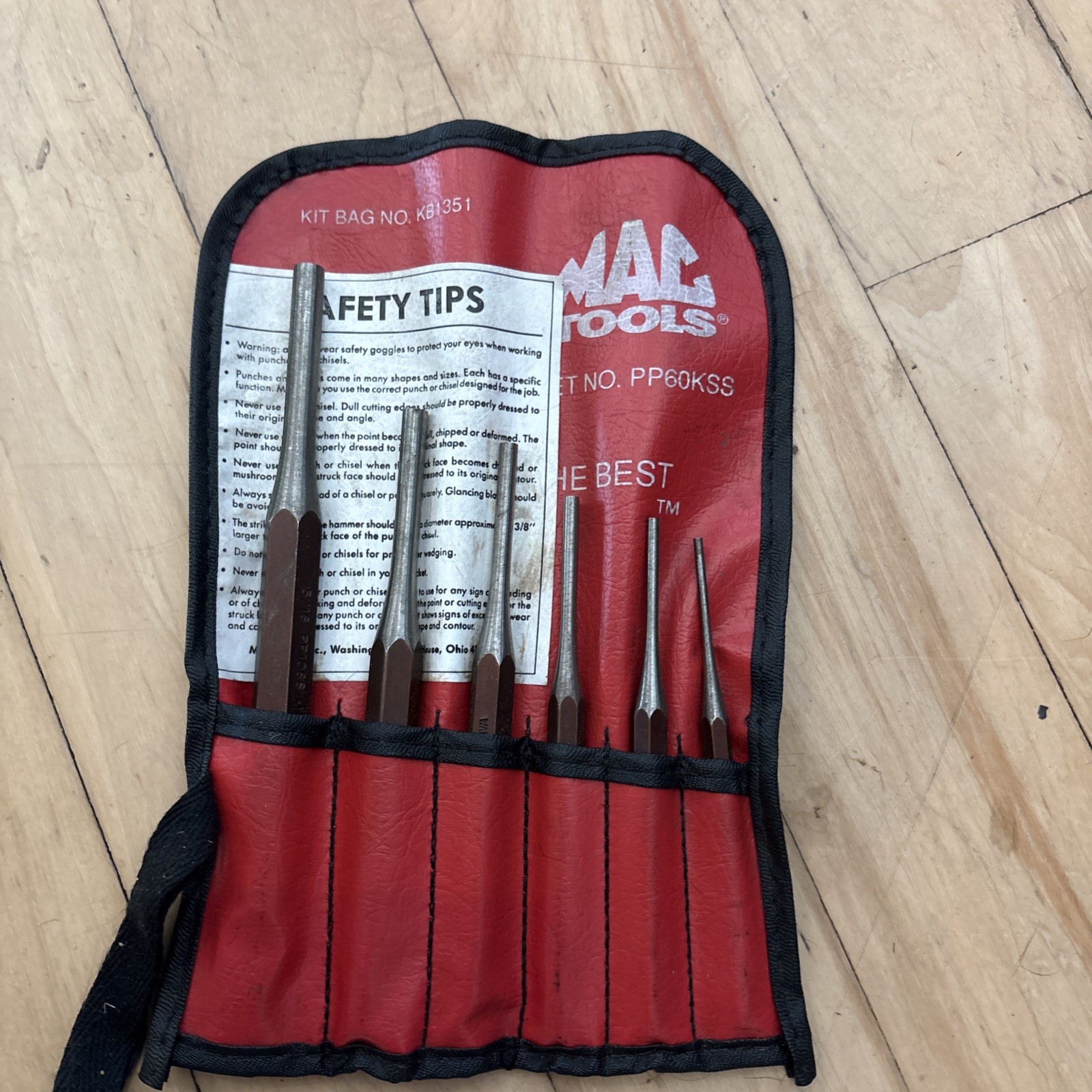 Mac Tools 6pc S/S Pin Punch Set gallery