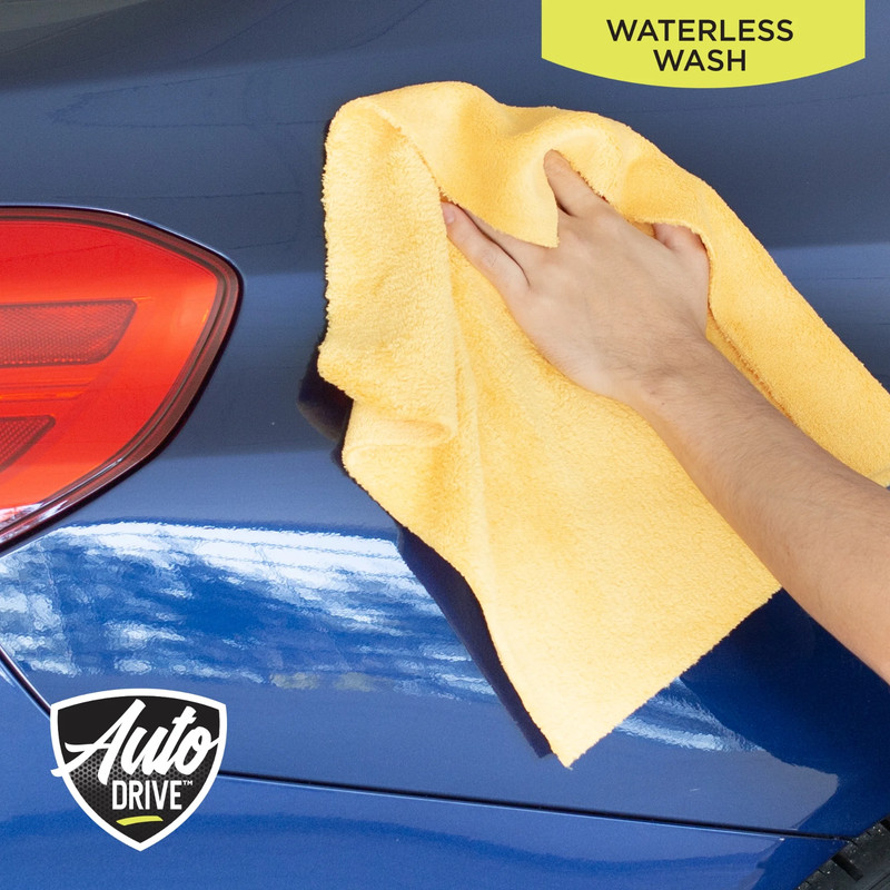 Auto Drive Microfiber Cleaning Towels 24 Pack Coral Fleece Blue Yellow, No Fees gallery