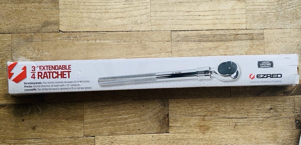3/4 in. Drive Extendable EZRED Monster Ratchet EZR-MR34 20”-40” Telescoping gallery
