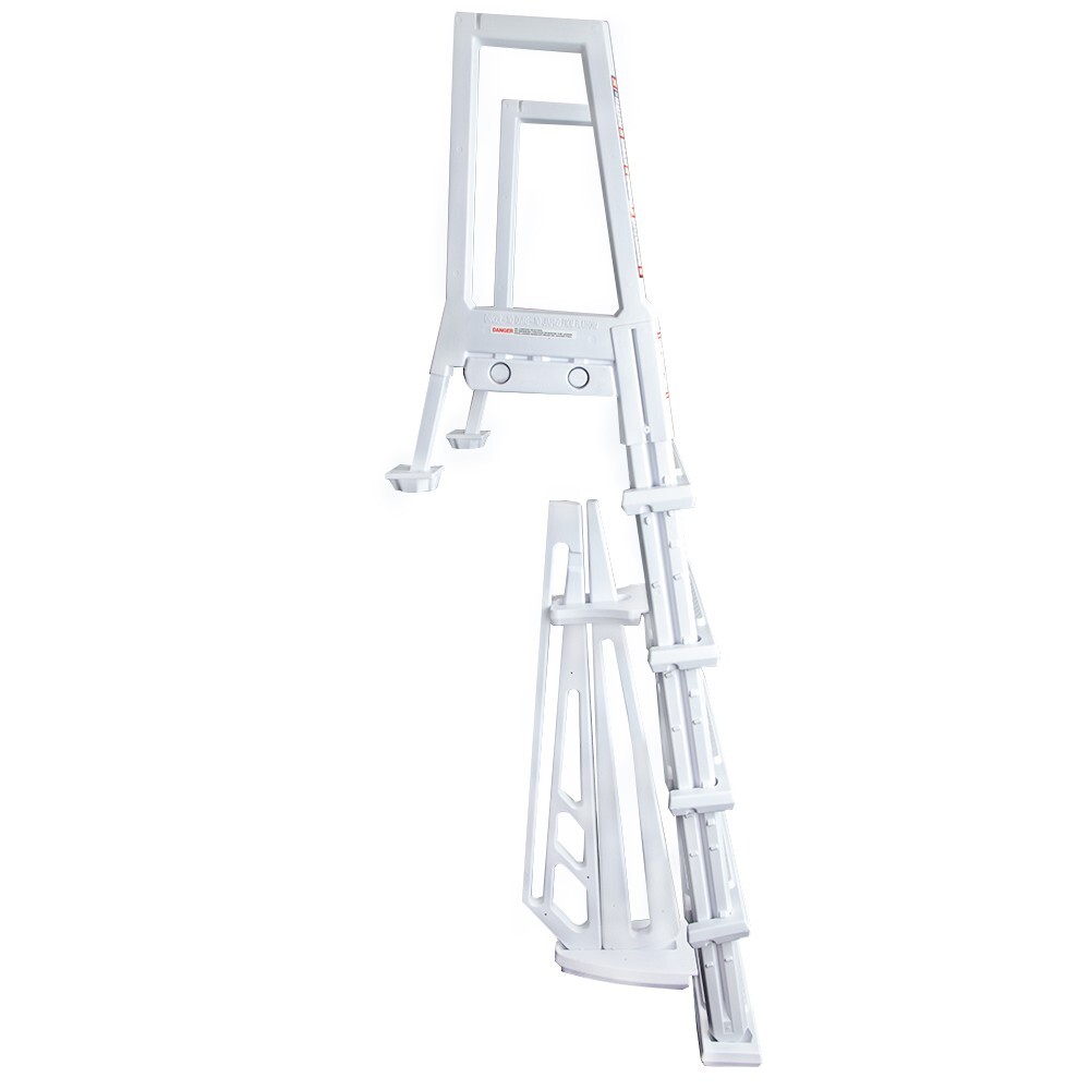 Aqua Select Heavy Duty Resin In-Pool Above Ground Swimming Pool Ladder - White gallery