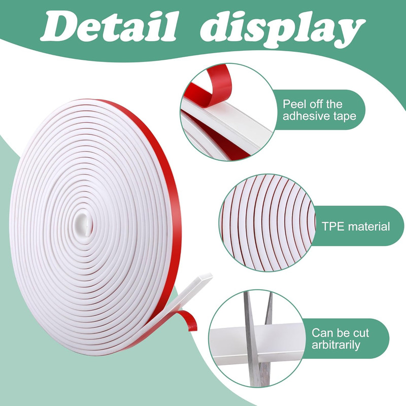 DECOHS 66 Ft Window Grille Inserts Grid Kit- TPE Self-Adhesive Peel and Stick Tr gallery