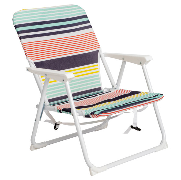 Striped Folding Beach Chair Lightweight Portable Outdoor Camping Patio Chair gallery