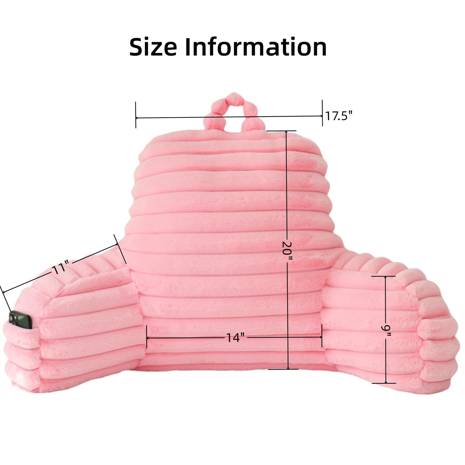 Large Reading Pillow for Adults, Back Support Pillow for Sitting Up in Bed wi... gallery