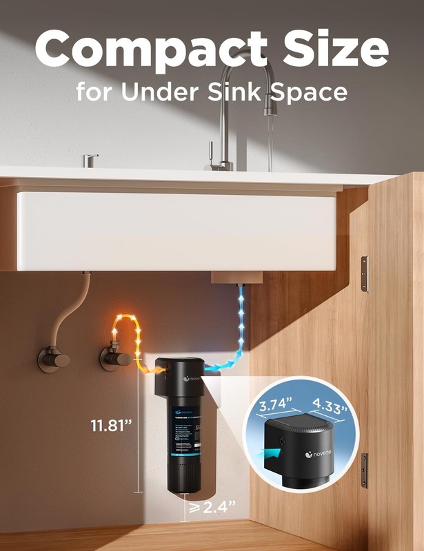 Under Sink Water Filter NSF 42/372 Reduces Chlorine PFAS 30000 Gal gallery
