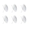 ​Feit Electric LEDR56B927CAMP6 5/6" 75W Equivalent Recessed Trim Downlight6-Pack gallery