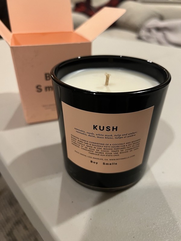 Open Box Boy Smells Kush Scented Candle Rare Smell Medium Candle 8.5oz gallery