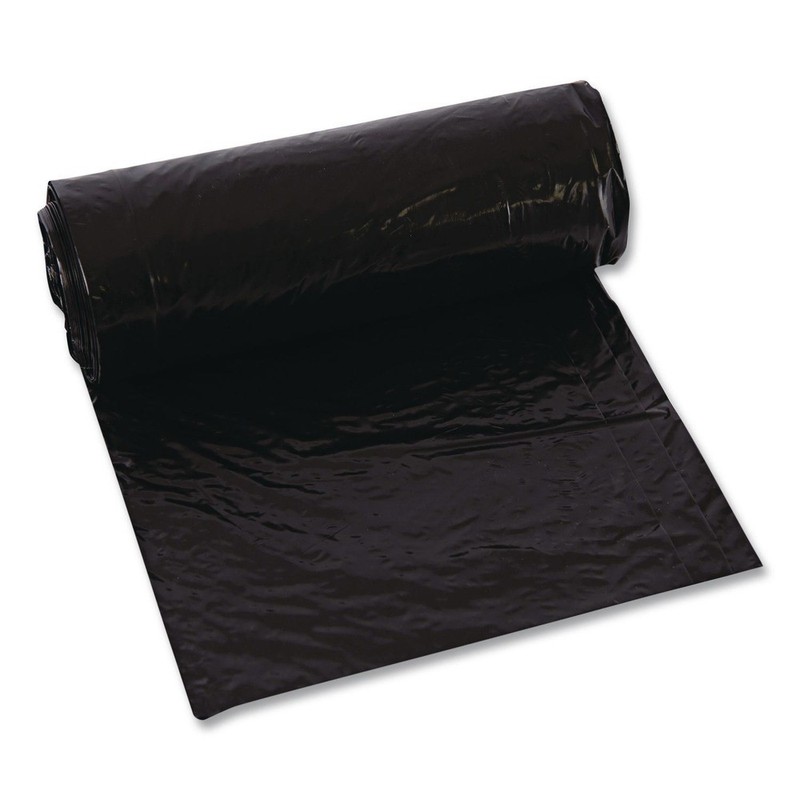Trinity Plastics ML4046H 45 gal. Low-Density Can Liners - Black (100/Carton) New gallery