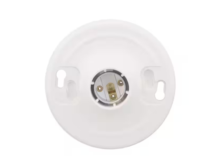 Plastic Keyless Lamp Holder 8829-CW4 Ceiling Light Socket Fixture gallery