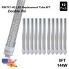 8 Ft LED Bulbs F96T12 Bulb Replacement 8 Foot Led Shop Lights 2 Pin R17D HO 144W gallery