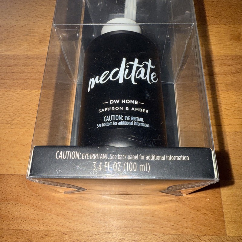 DW Home Saffron & Amber Diffuser With Reeds-“Meditate” 3.4oz NEW gallery