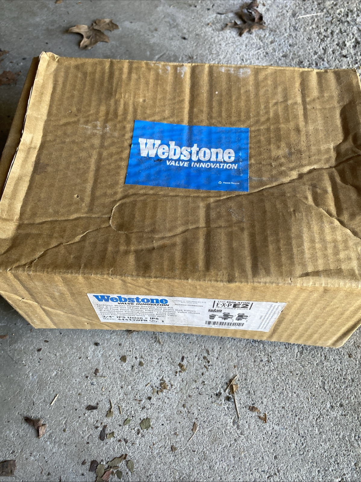 Webstone The Isolator E-X-P 3/4" IPS Union x IPS Tankless Water Heater Valve Set gallery