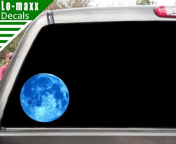 Blue Moon High Quality Graphic Wall Window Various Sizes Printed Vinyl Sticker gallery